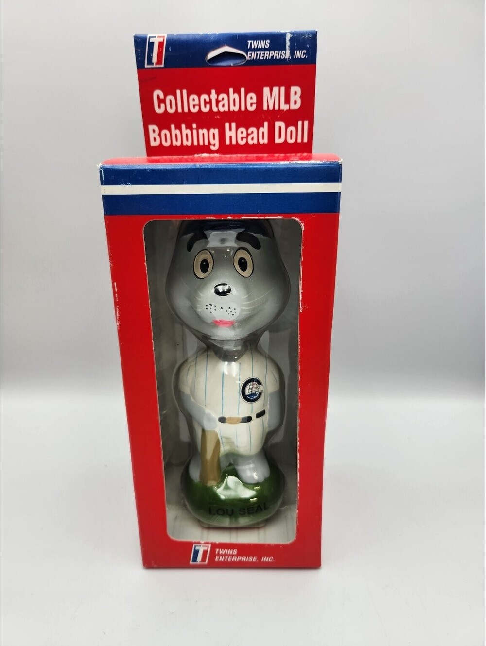 LOU SEAL Columbus Clippers Bobble Head Minor League Mascot Twins Enterprises I2